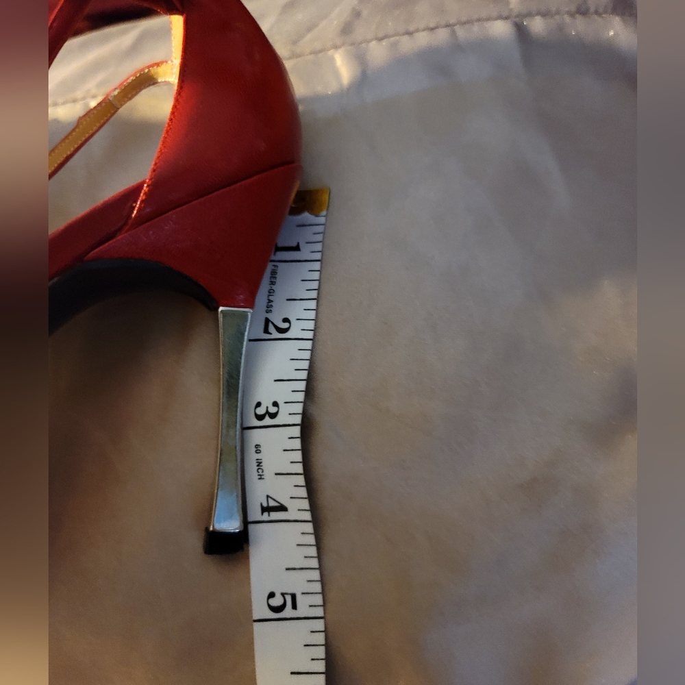 NEVER WORN Y2K VINTAGE WILD PAIR CINDY 18 60805 8800 ANKLE STRAP PUMPS CHROME - Picture 15 of 15